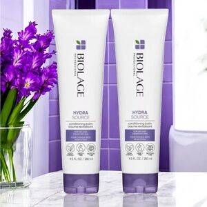 2 BIOLAGE Hydrasource Conditioning Balm with Aloe 9.5 fl oz each